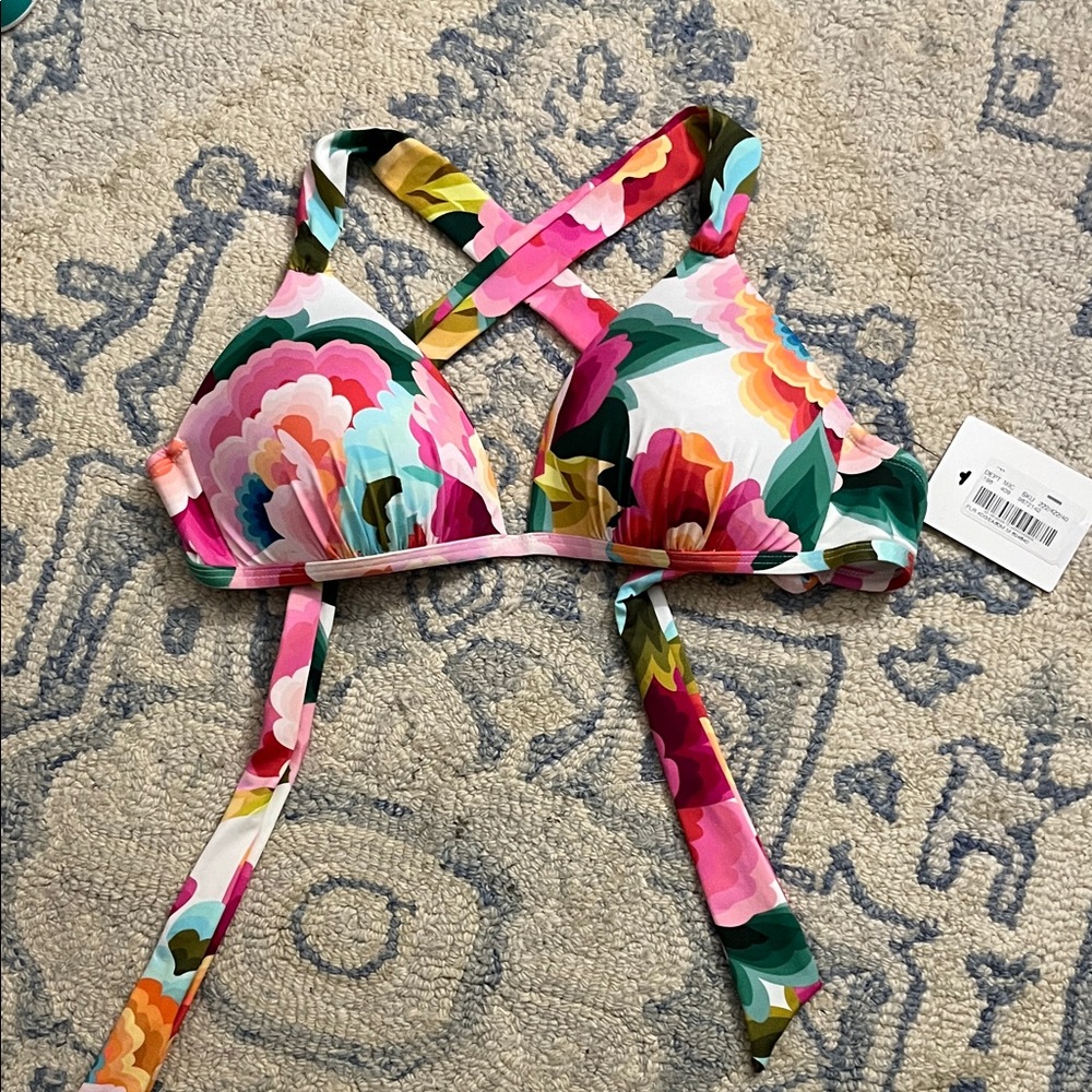 👙Gibson Latimer Floral Bikini Top NWT 🌊